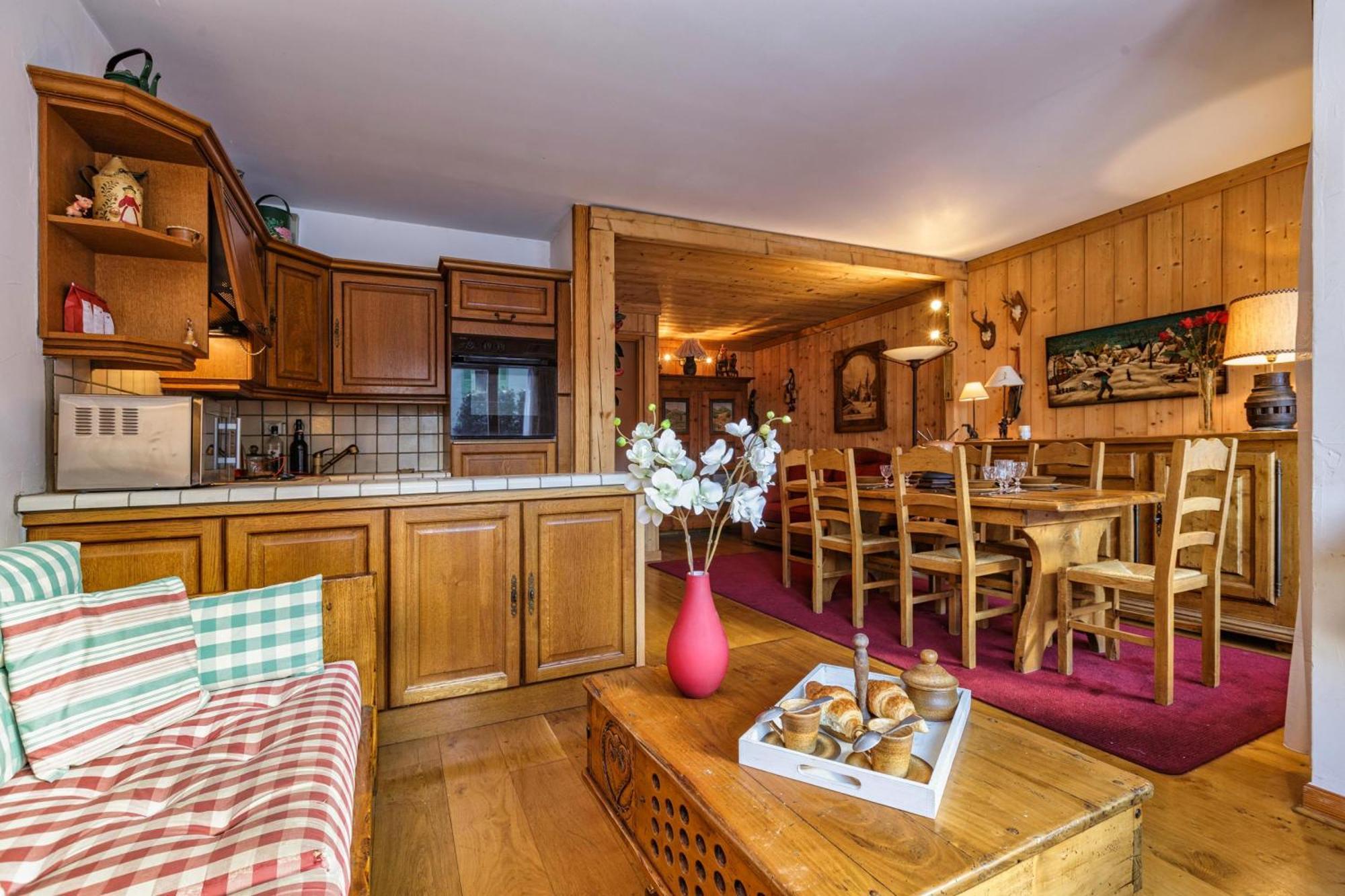 Duplex Aiguille Du Midi Large Terrasse - Happy Rentals Σαμονί Εξωτερικό φωτογραφία