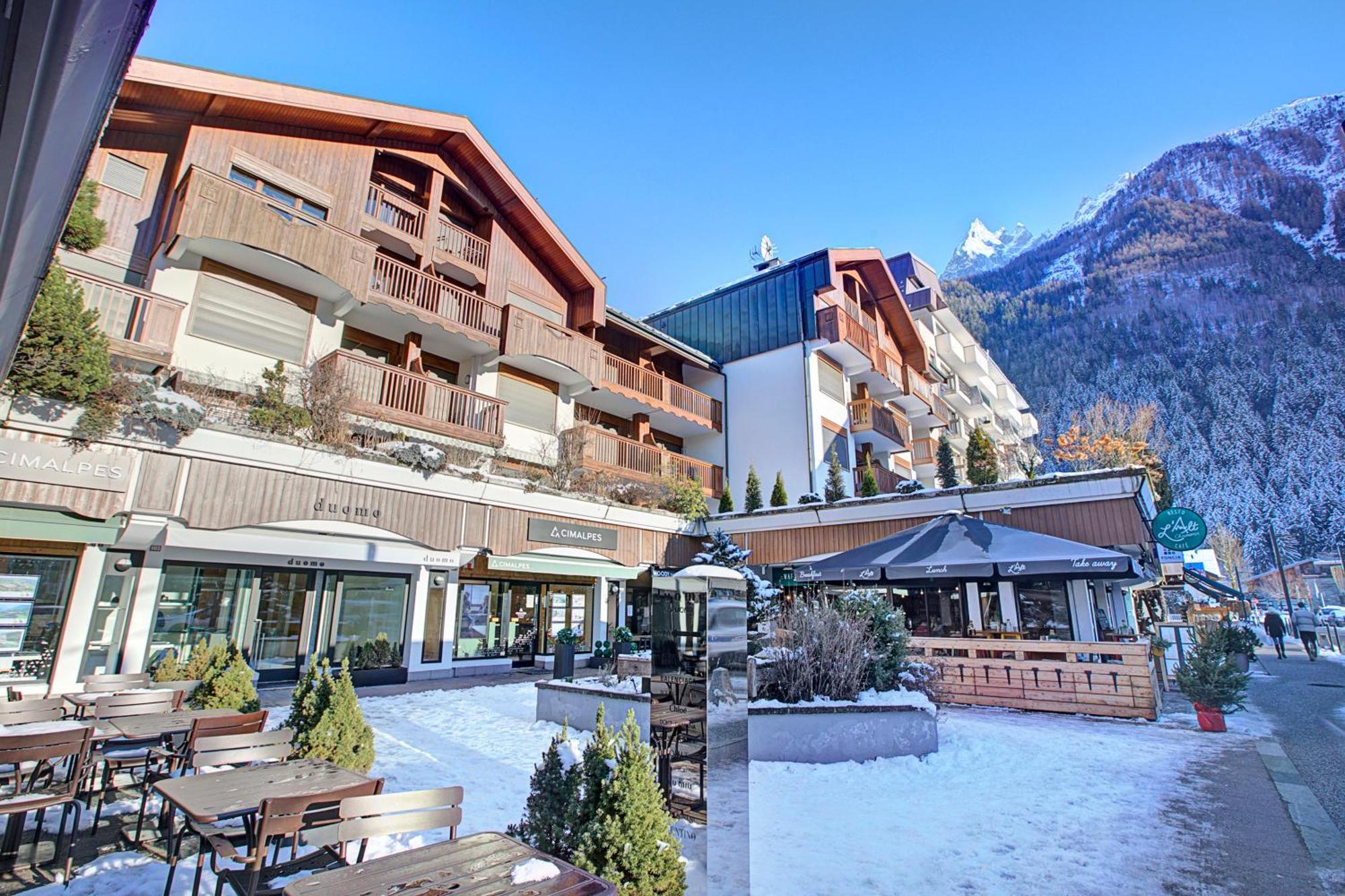 Duplex Aiguille Du Midi Large Terrasse - Happy Rentals Σαμονί Εξωτερικό φωτογραφία